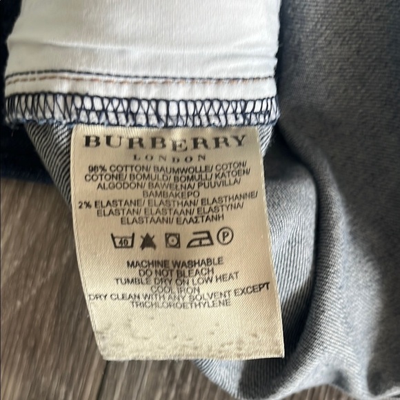 Burberry Classic Blue Straight Leg Jeans - Picture 4 of 14